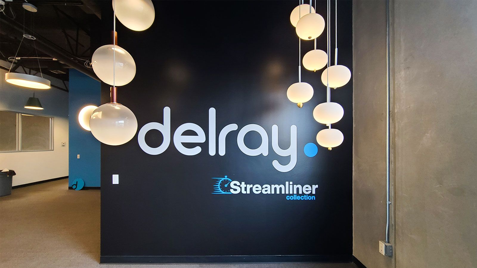 Delray office vinyl lettering