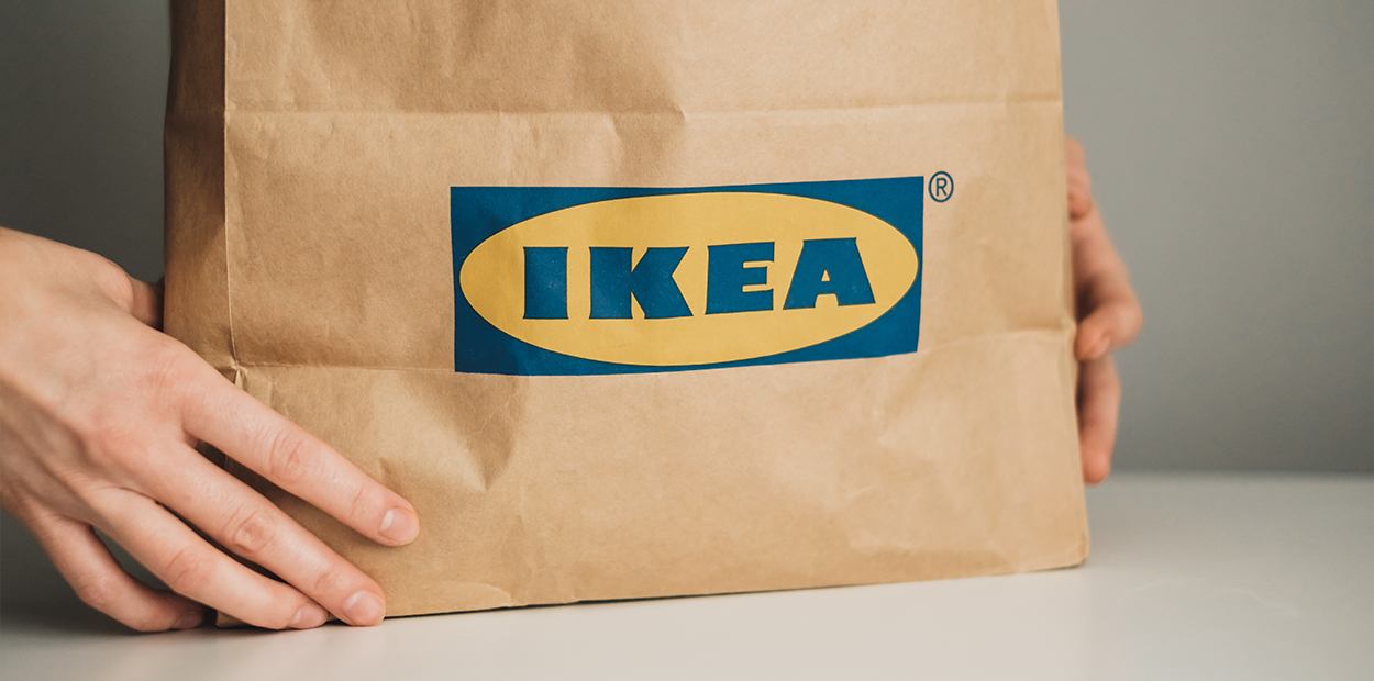 Ikea green packaging example that shows its sustainable brand campaign