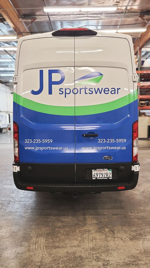 JP Sportswear van wrap