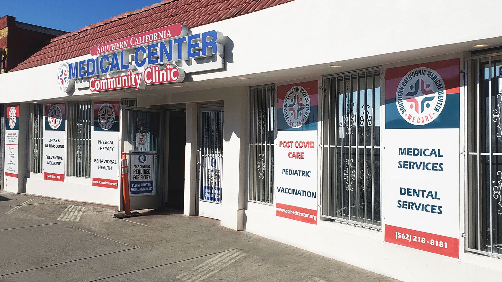 Medical center aluminum signs