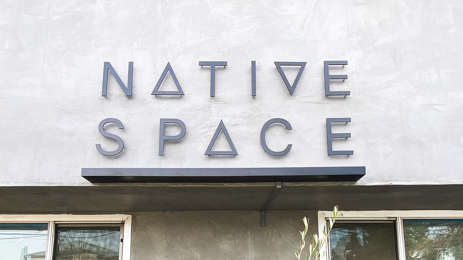 Native Space aluminum 3D letters