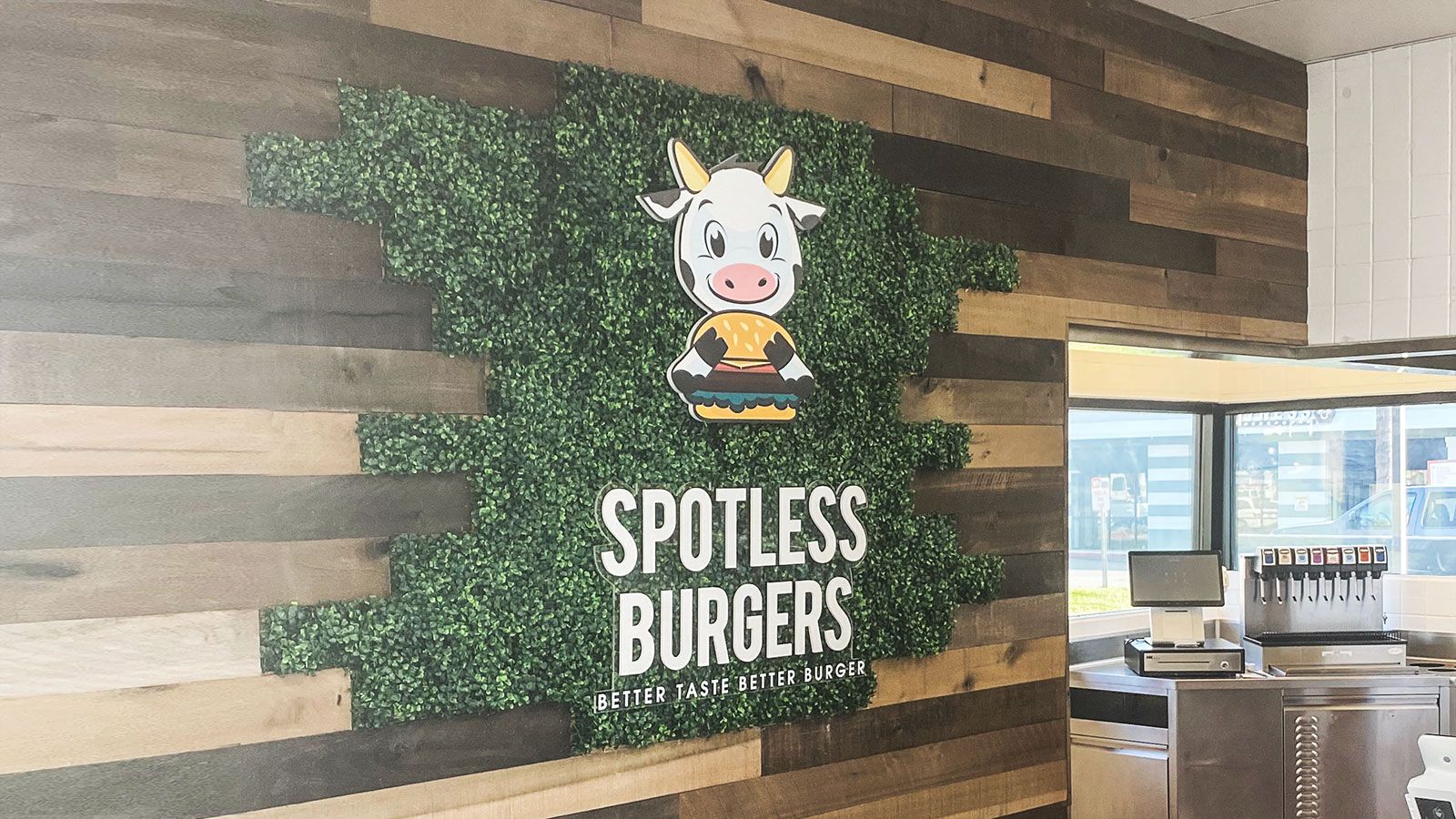 Spotless burgers 3D letters