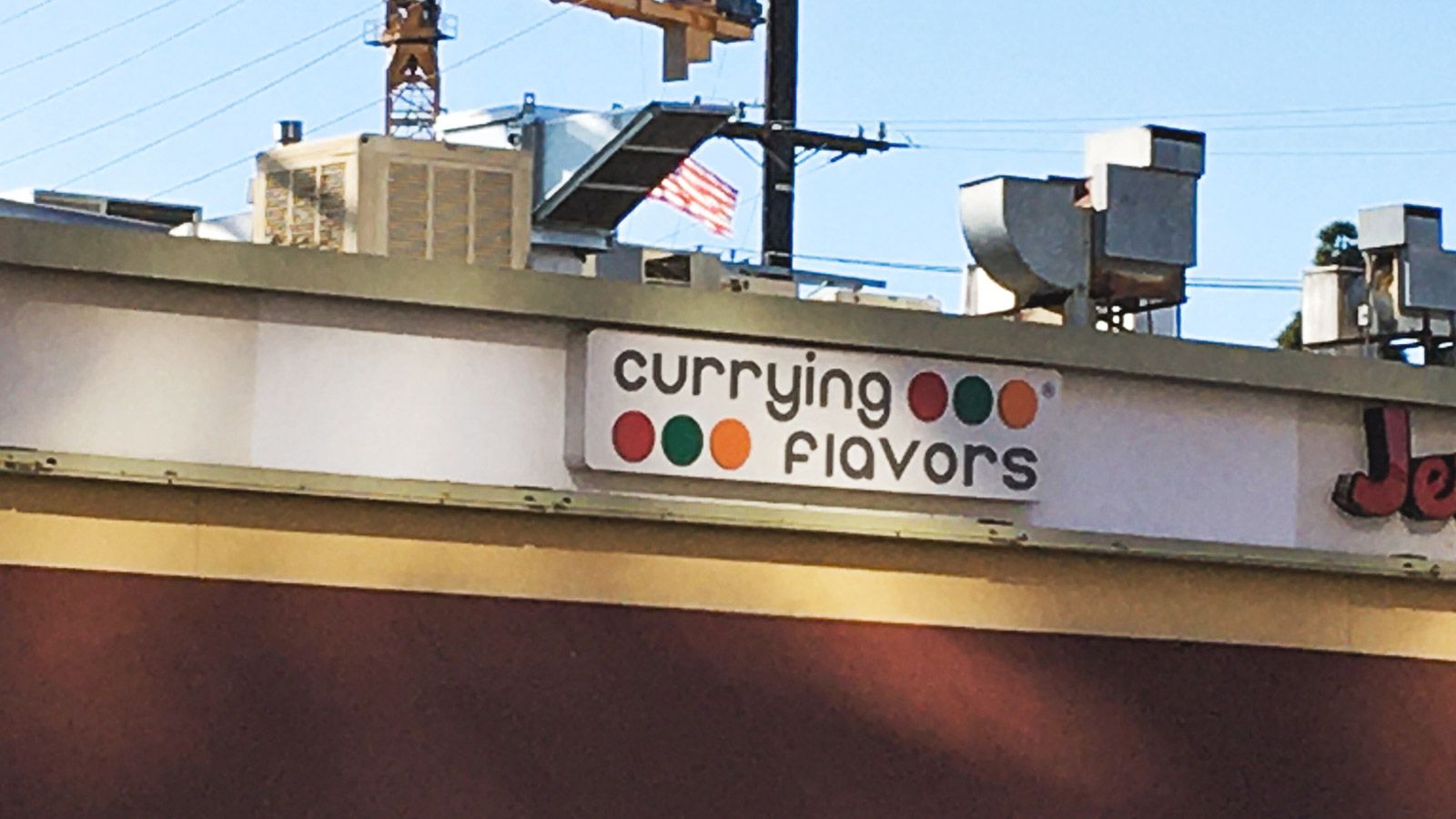 currying flavors light up sign