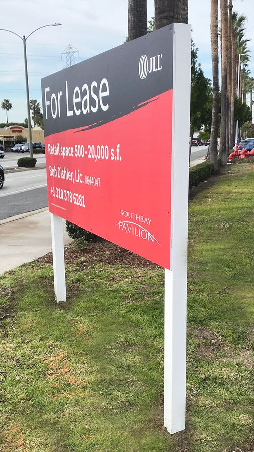 plywood real estate sign