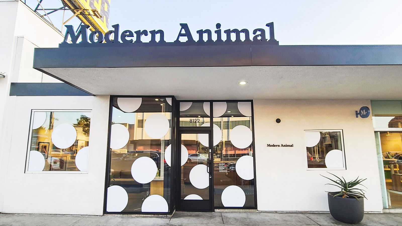 Modern animal window decals