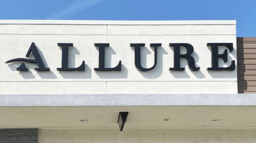 Allure laser store sign