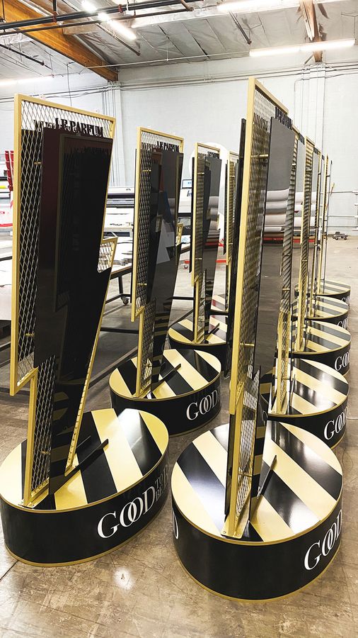 Carolina Herrera freestanding displays
