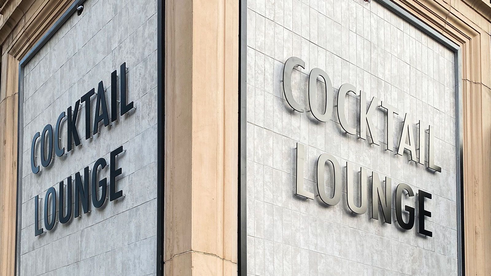 Cocktail Lounge Pin-mounted letters