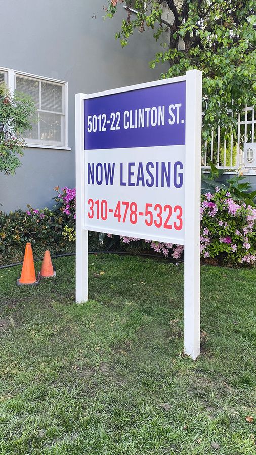 Custom dibond realtor sign