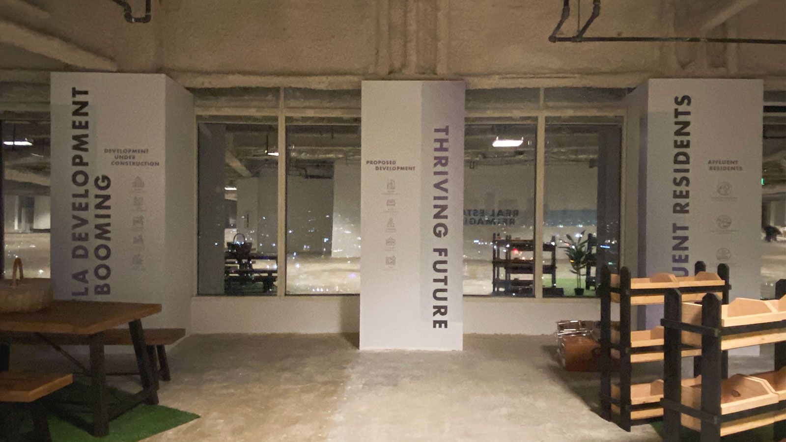 DTLA indoor wall decals