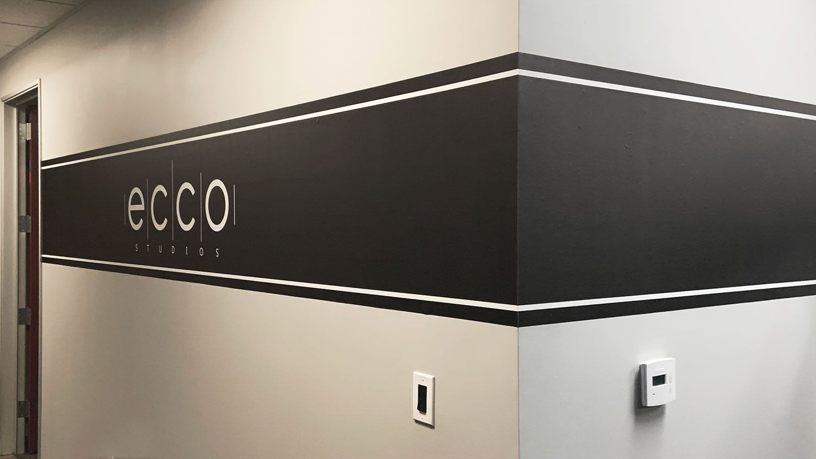 Ecco Studios office wall decal