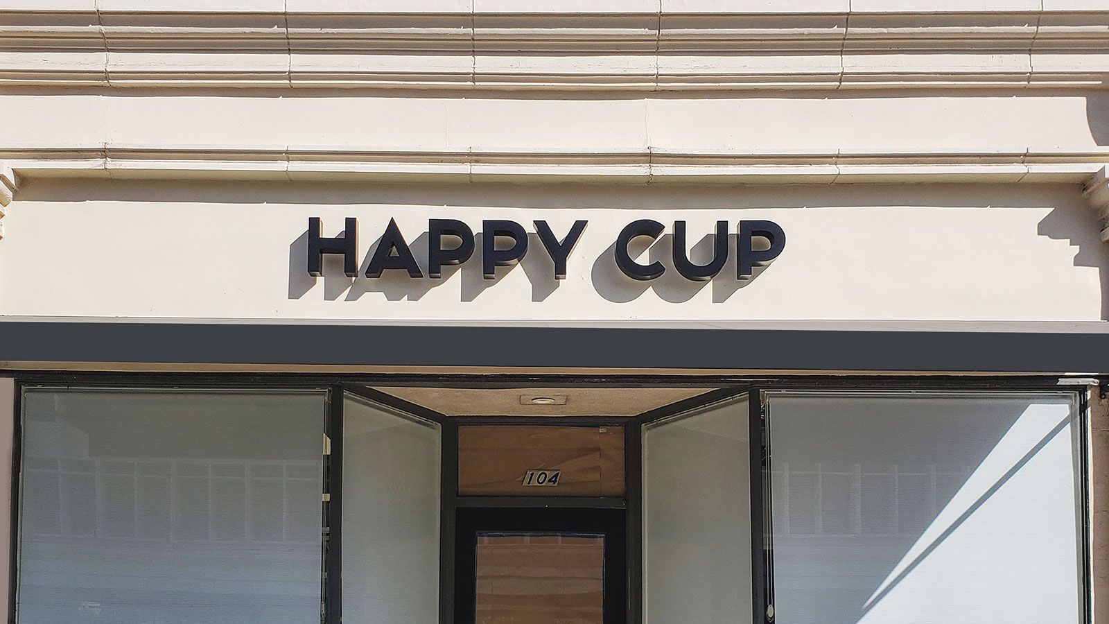 Happy cup 3D letters