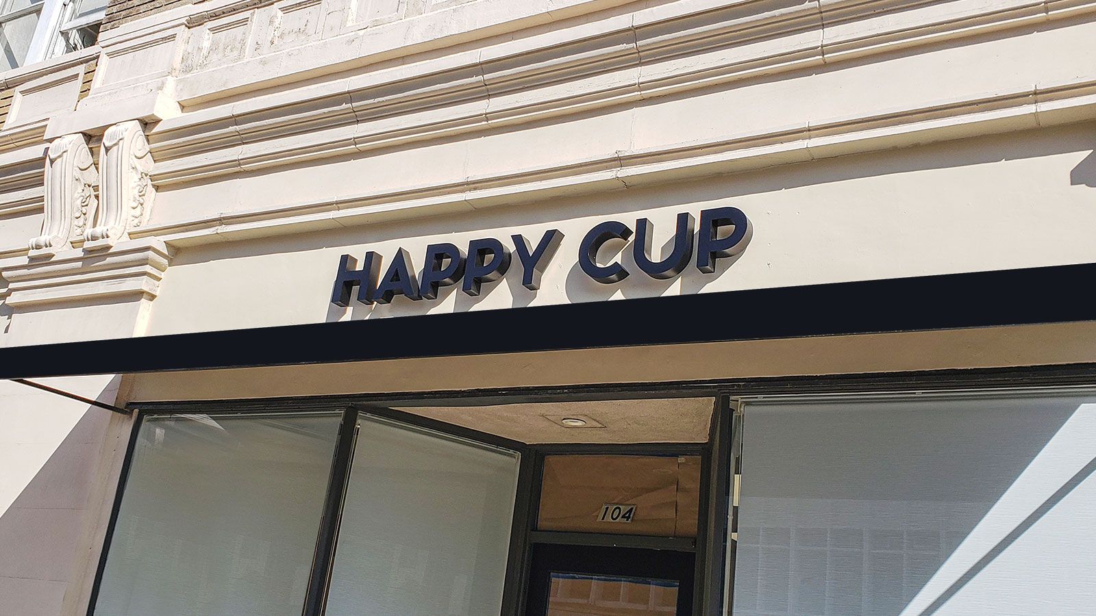 Happy cup channel letters