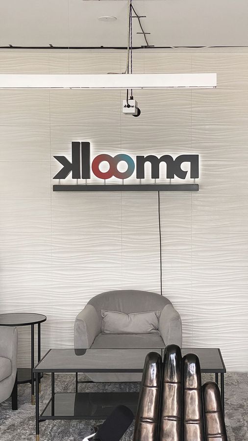 Klooma reverse channel letters