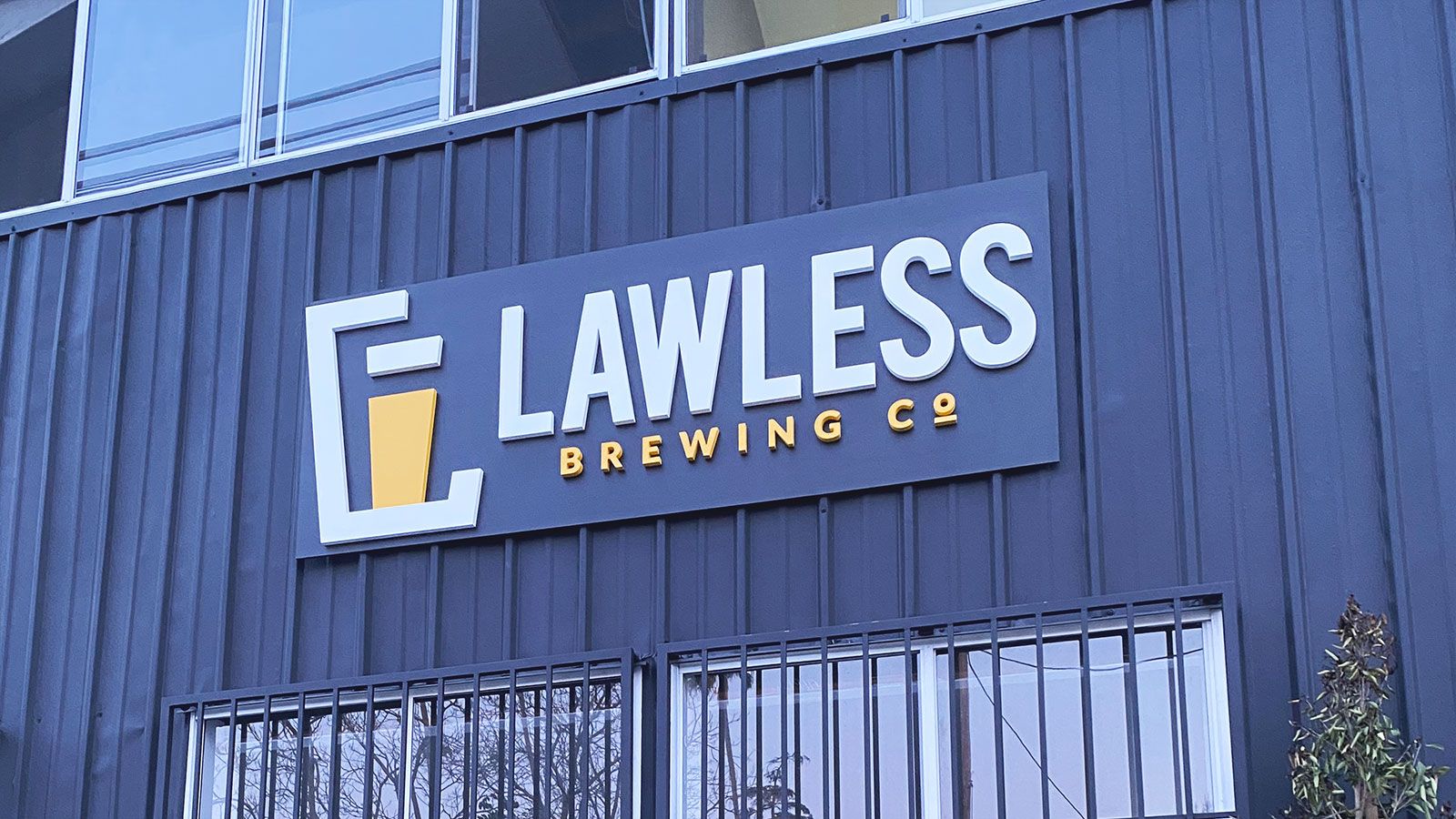 Lawless brewing 3D sign