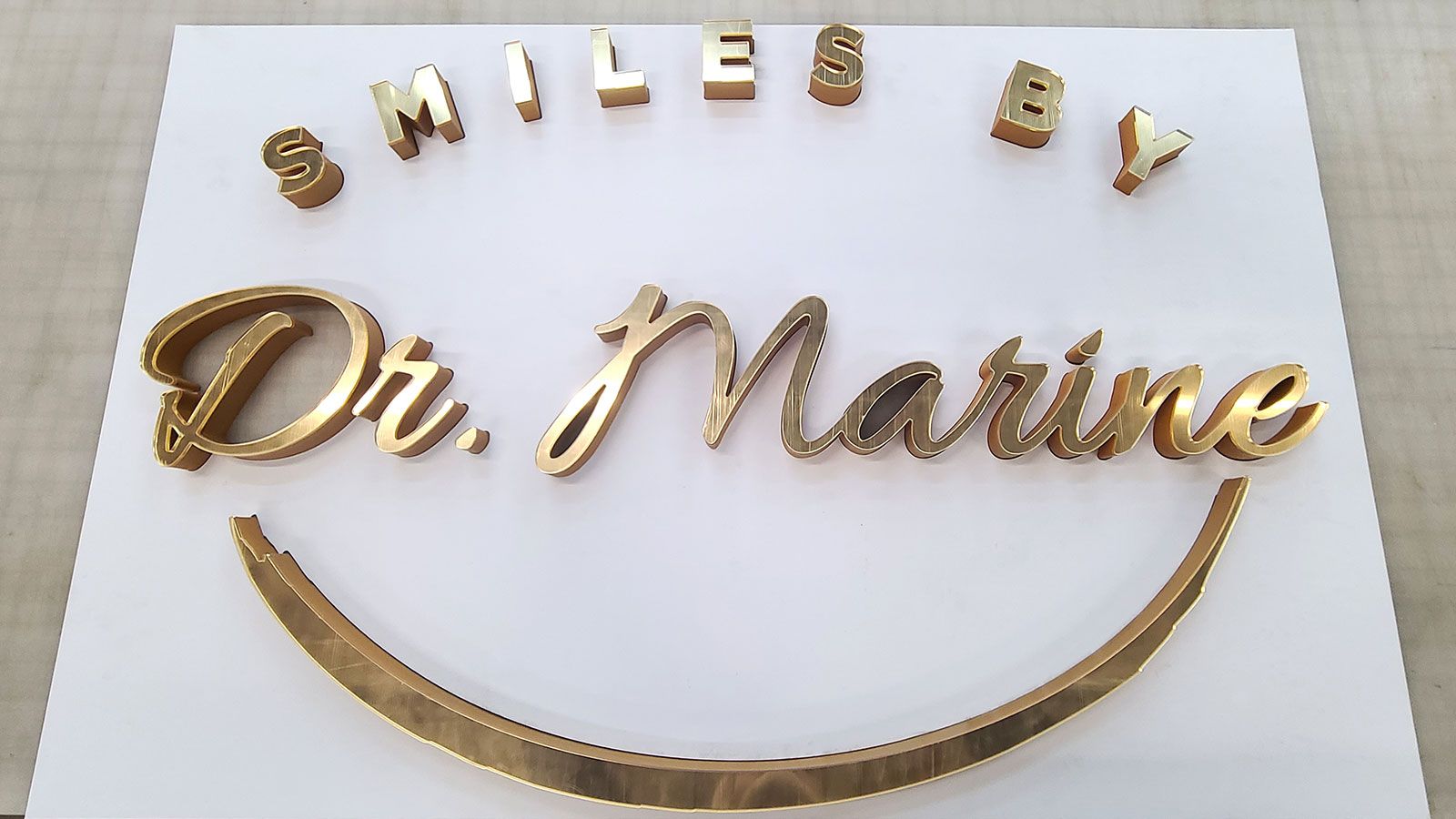 PVC and acrylic 3D letters