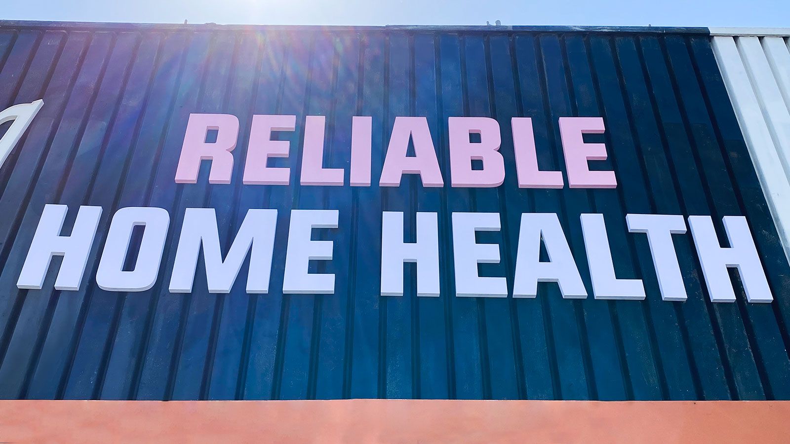 Reliable home health 3D sign