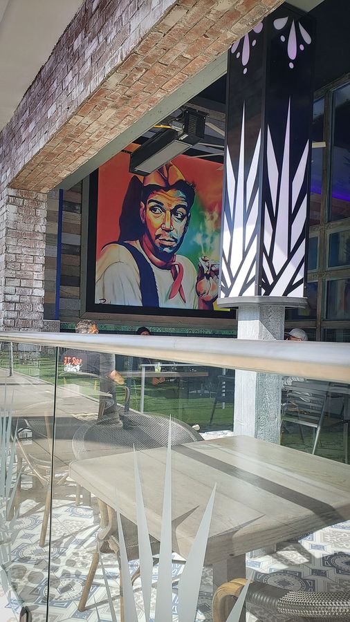 Restaurant decorative vinyl banner