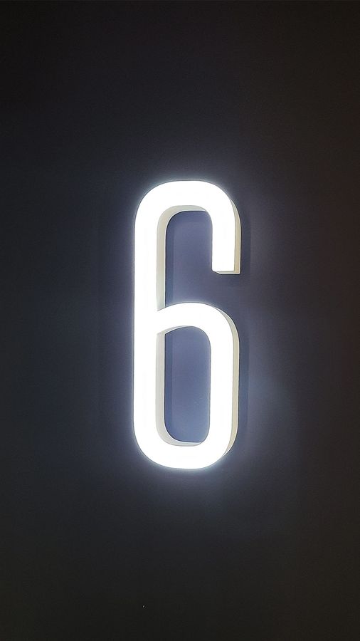 Ticketmaster number lighted sign