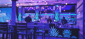 agave azul bar illuminated signs Agave Azul custom lighted sign by Front Signs sign making company in Los Angeles and US-wide