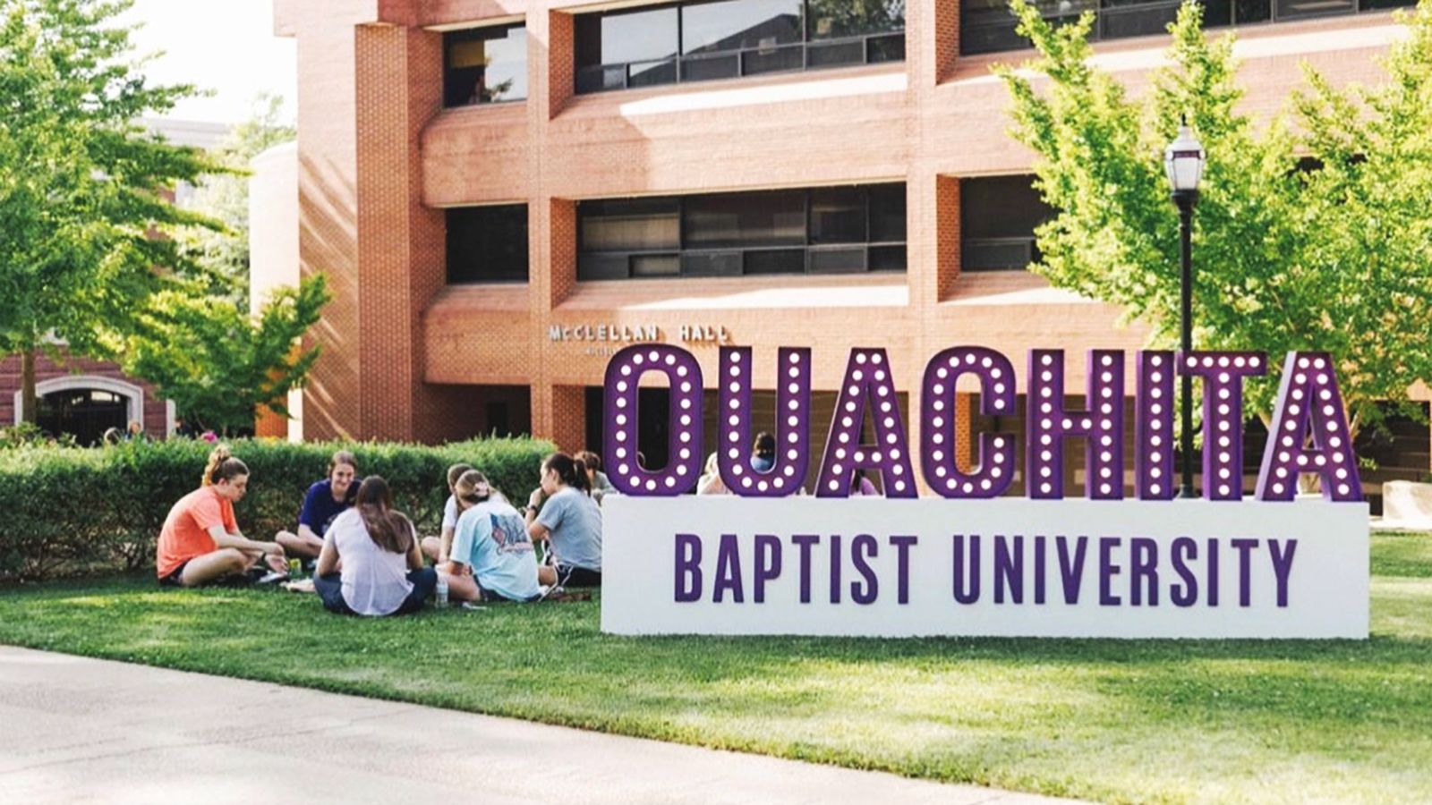 ouachita university monument sign