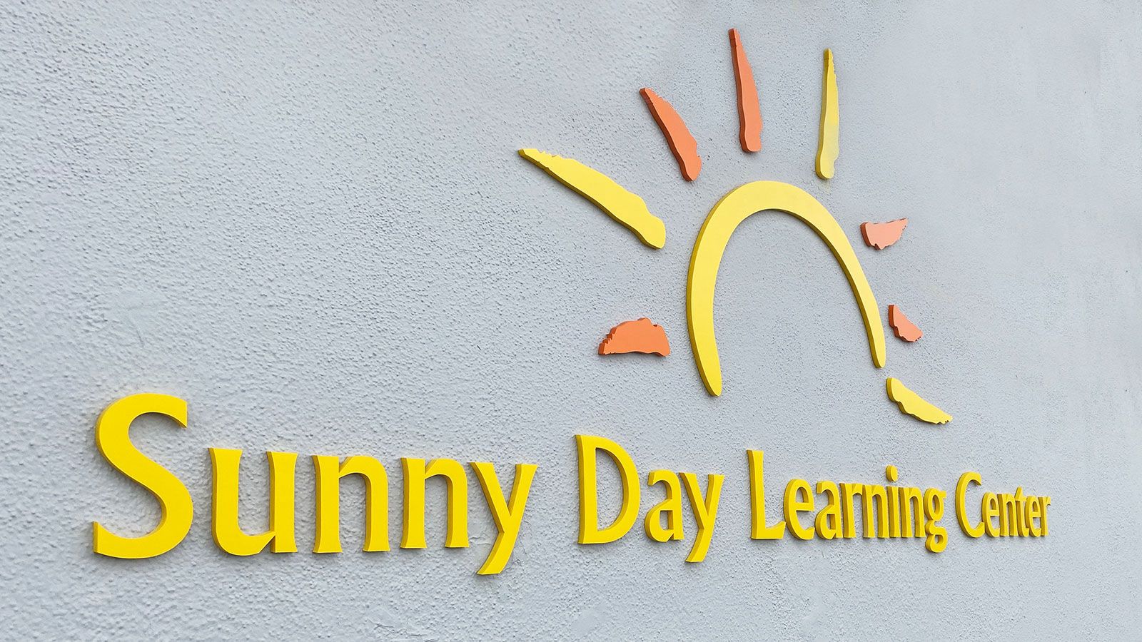 sunny day acrylic sign