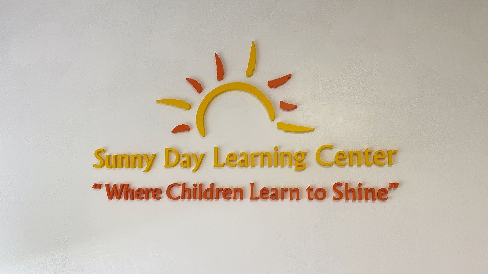 sunny day interior sign