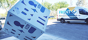 the cube custom metal sign The Cube custom outdoor display by Front Signs sign making company in Los Angeles