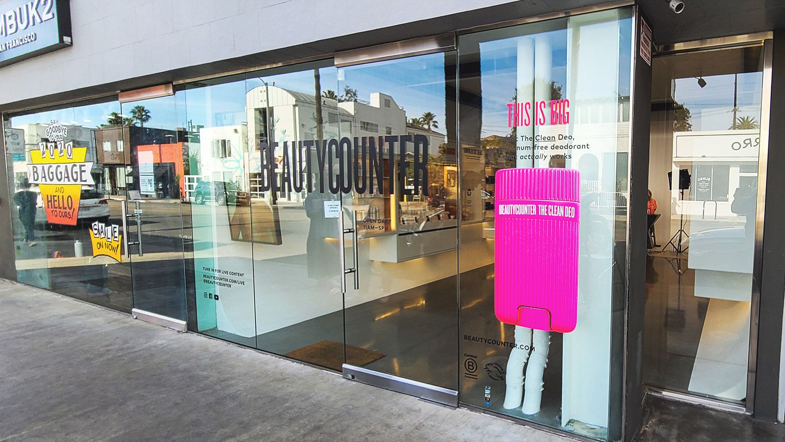 Beautycounter window decal