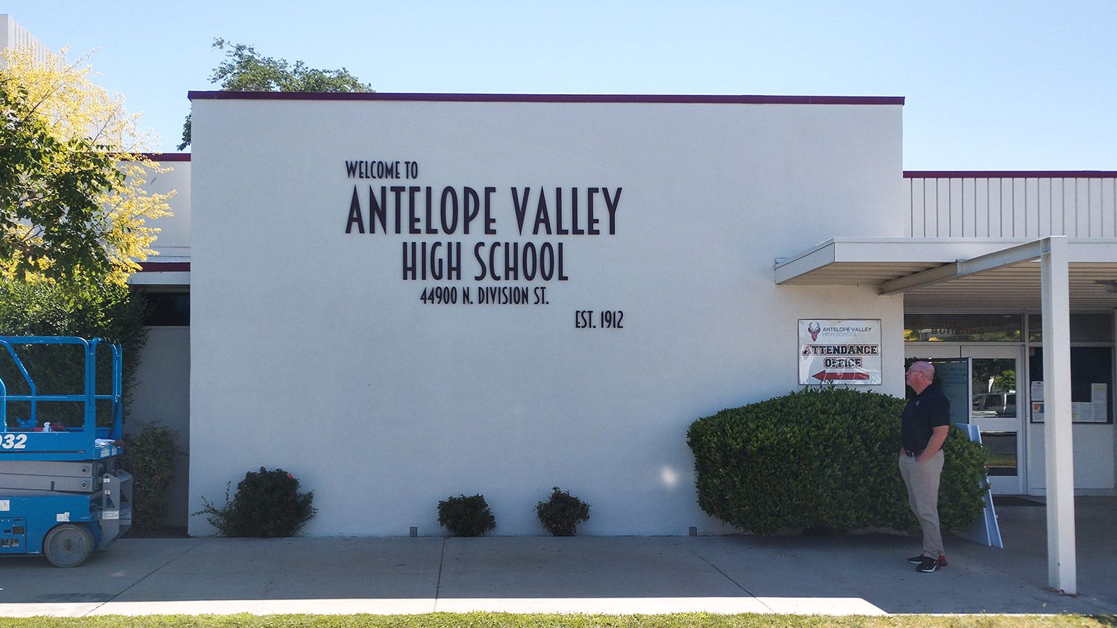 Antelope Valley High School Building 3D Letters Front Signs