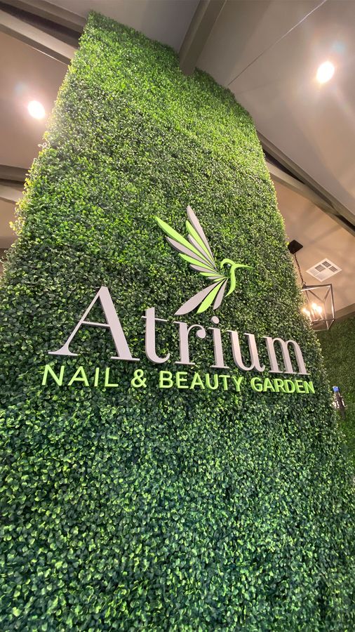 Atrium acrylic interior sign