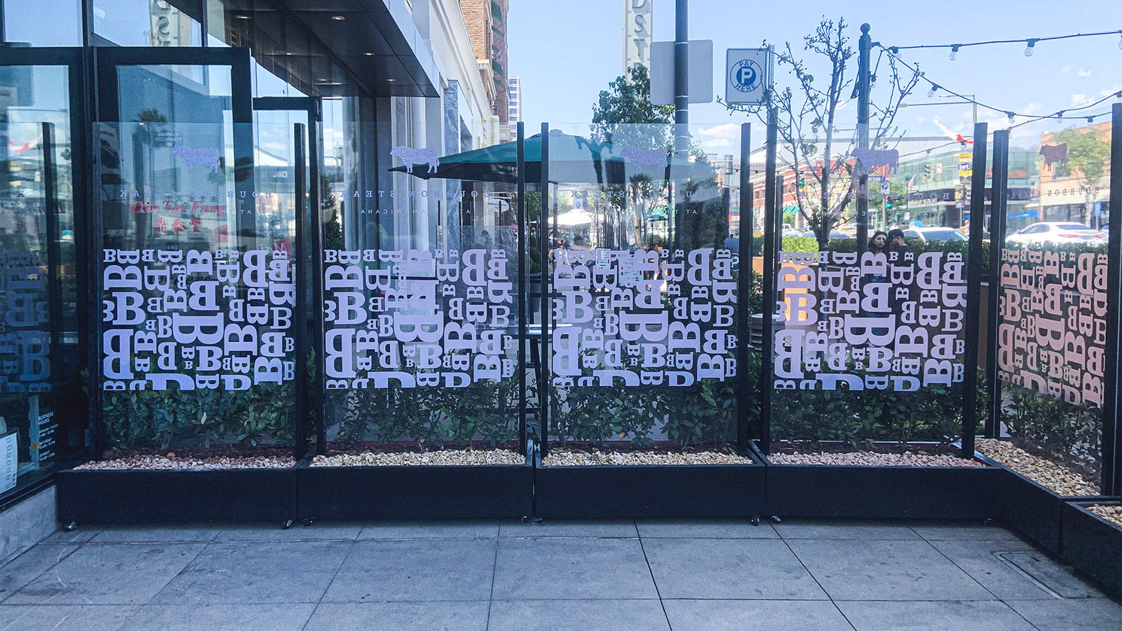 Bourbon Steak outdoor decals