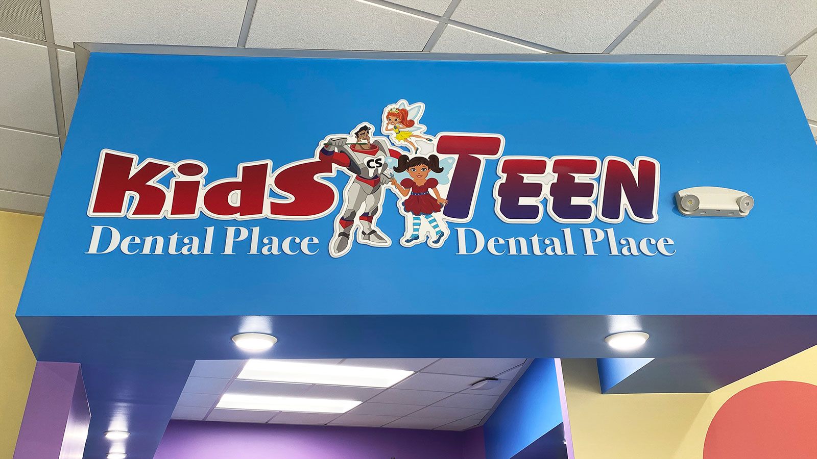 Dental office acrylic sign