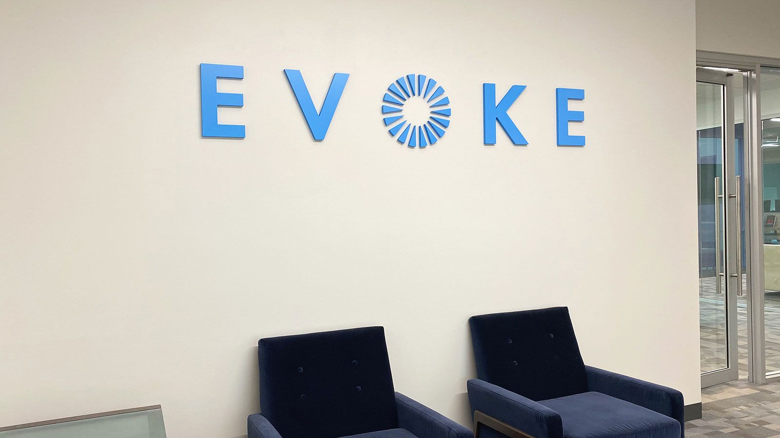 Evoke office 3D letters