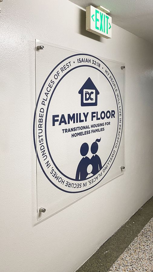 Family Floor acrylic Sign