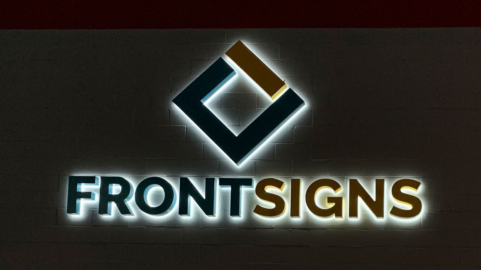 Front Signs backlit letters