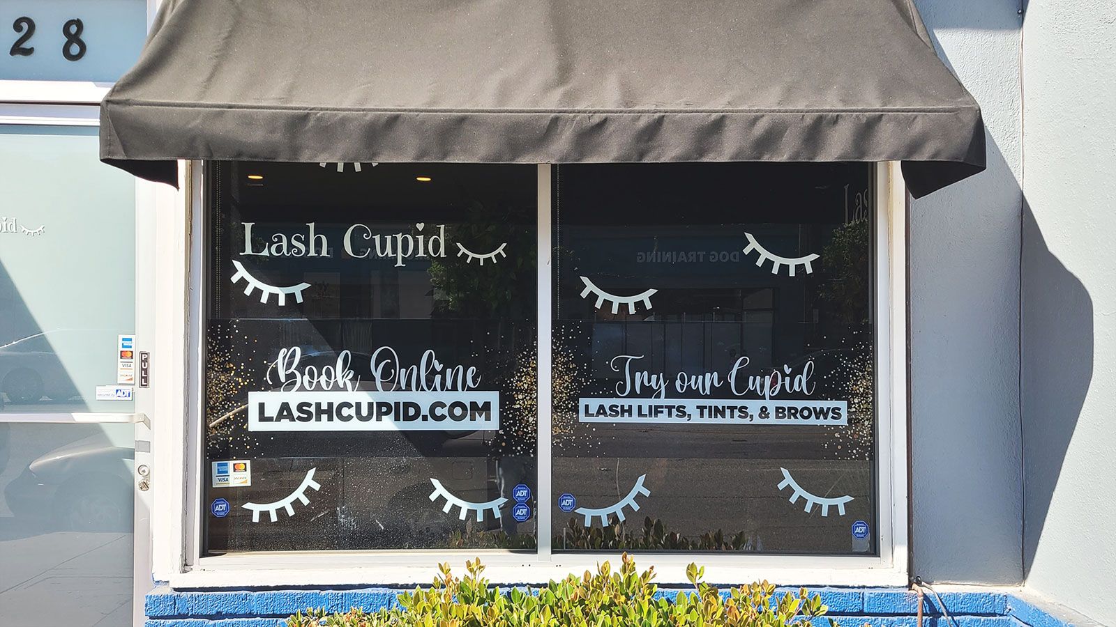 Lash Cupid window decals