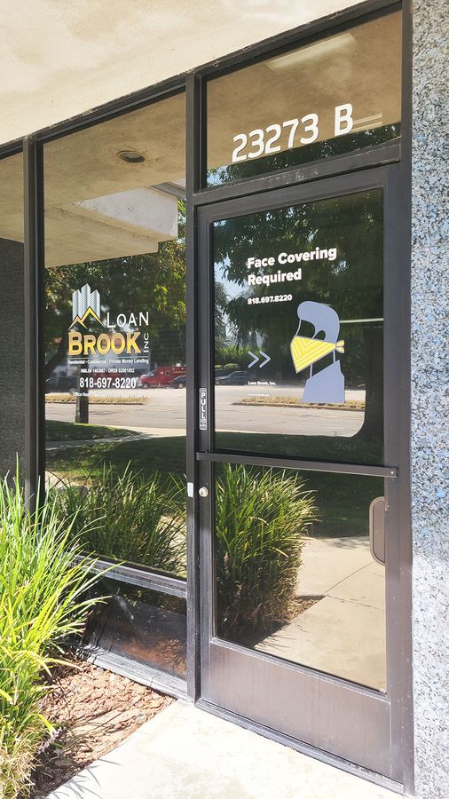 Loan brook window clings