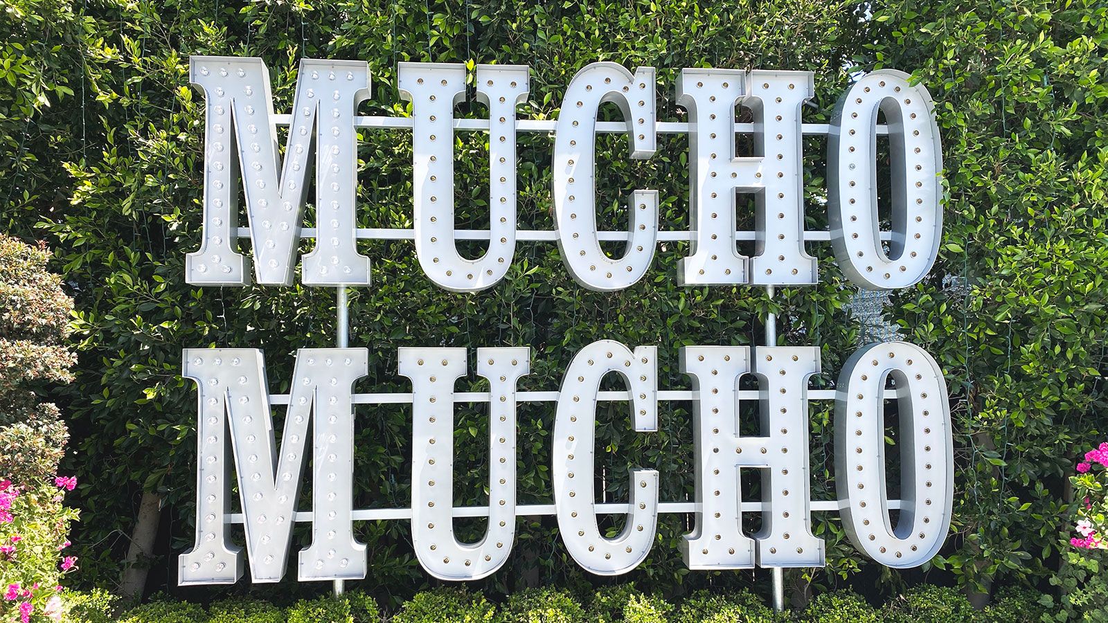 Mucho Mucho marquee signage