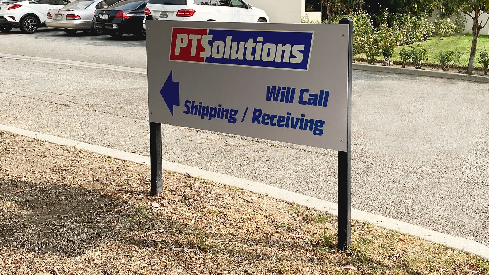 PT Solutions yard sign