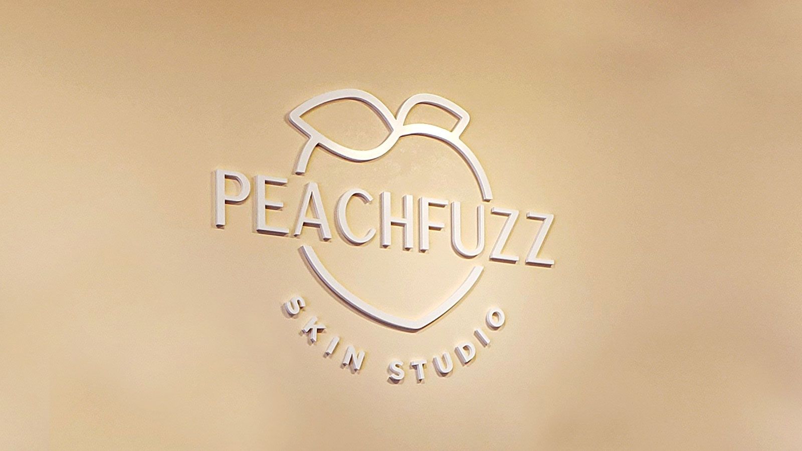 Peachfuzz 3D letters