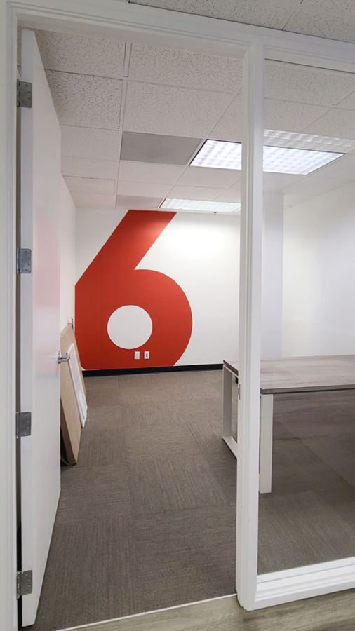 Red Six wall decals