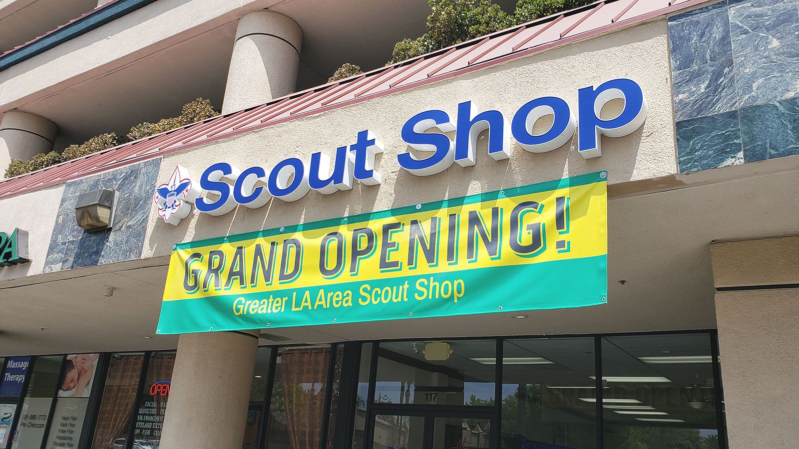 Scout shop LED sign