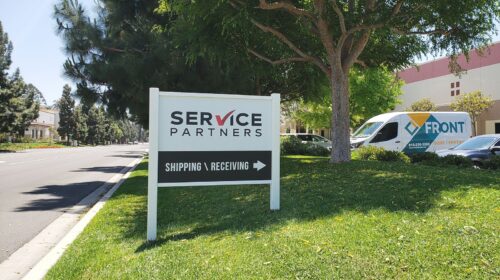Service partners monument sign