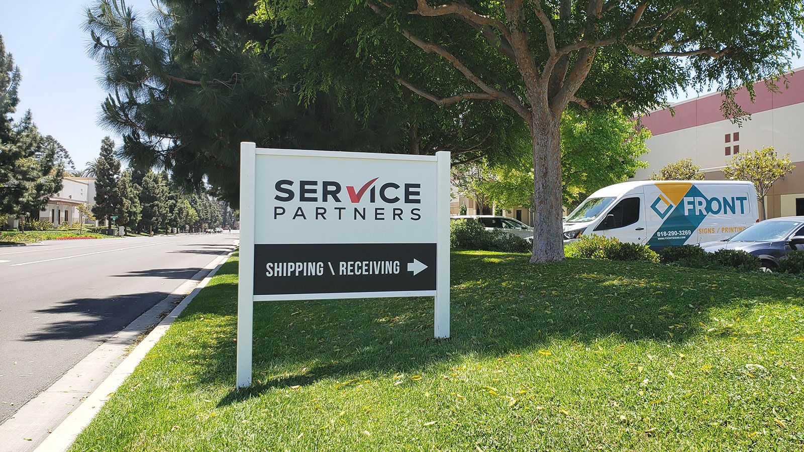 Service partners monument sign