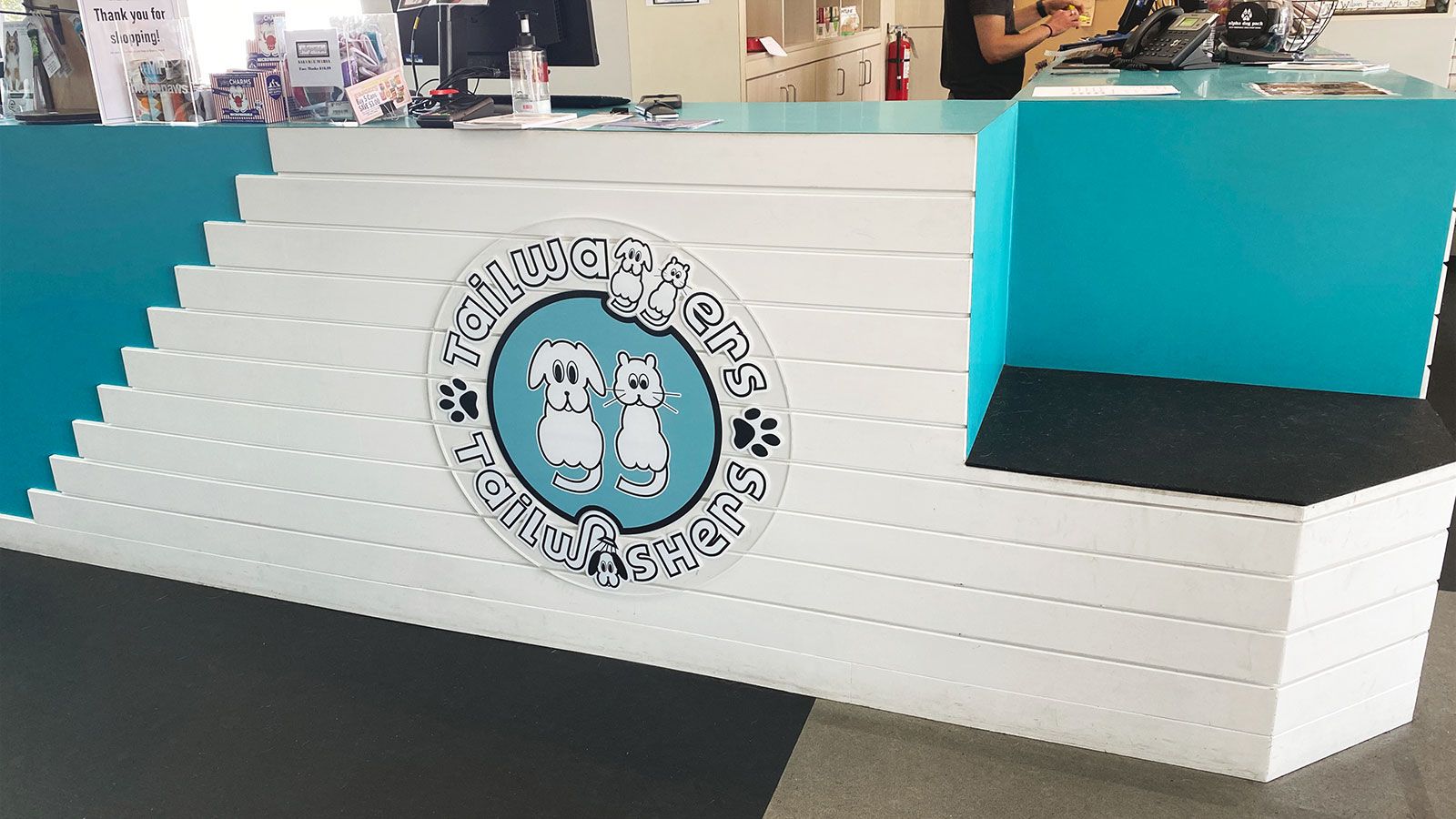 Tailwaggers acrylic sign