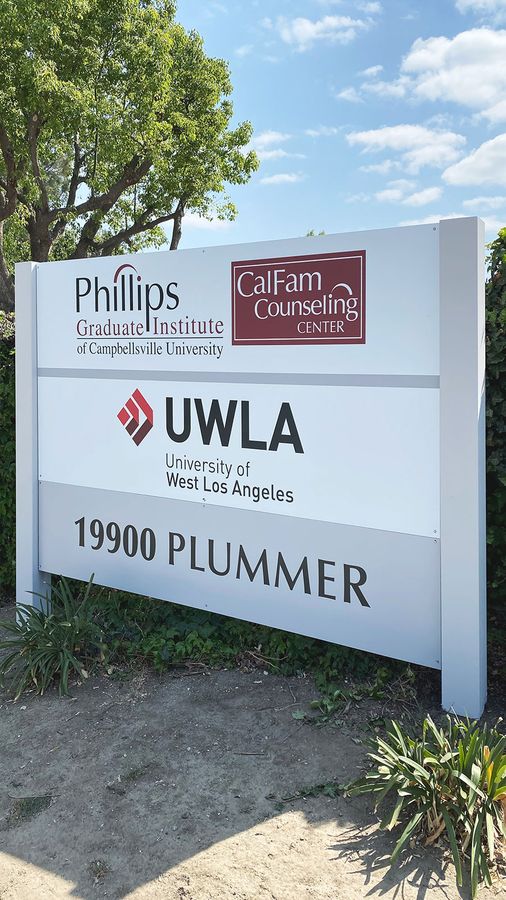 UWLA plywood sign