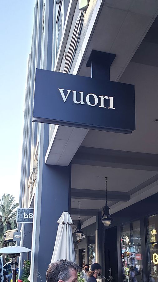 Vuori hanging sign