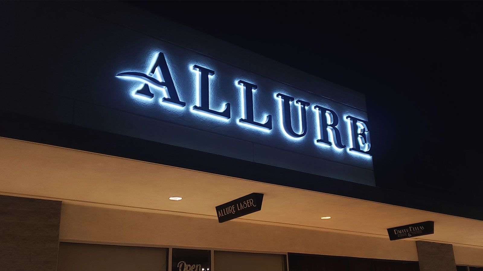 allure backlit letters