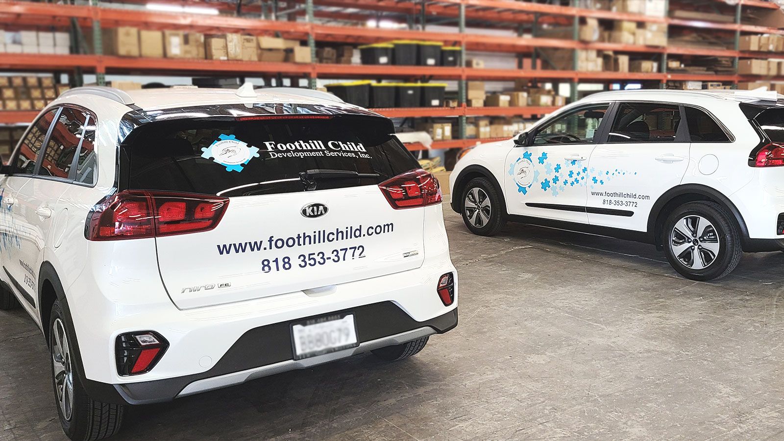 foothill child vehicles branding